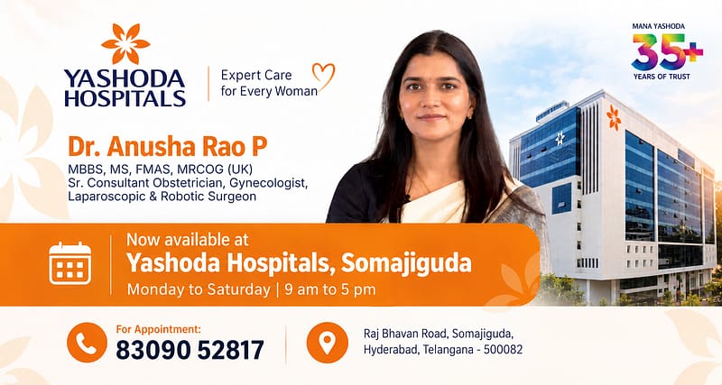 Top Gynecologist in Hyderabad & Secunderabad: Dr Anusha Rao P